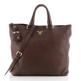Prada Convertible Shopper Tote Soft Calf Large