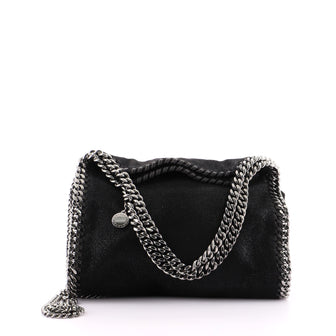 Stella McCartney Falabella Fold Over Crossbody Bag Shaggy Deer Mini
