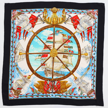 Hermes Vive le Vent Scarf Printed Silk 90