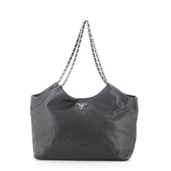 Prada Chain Tote Soft Calf Large