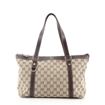 Gucci Abbey Zip Tote GG Canvas Medium