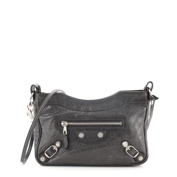 Balenciaga Hip Giant Studs Crossbody Bag Leather