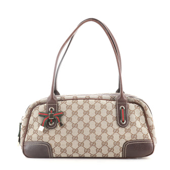 Gucci Princy Boston Bag GG Canvas Small