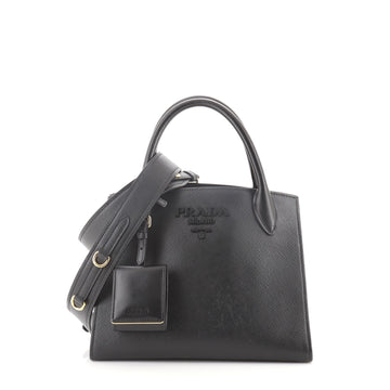 Prada Monochrome Tote Saffiano with City Calf Small