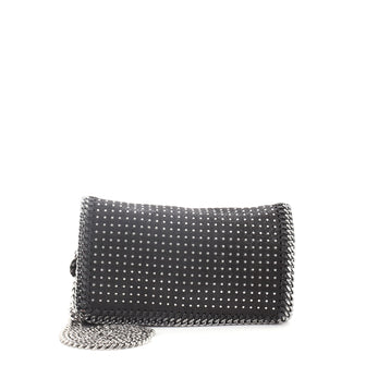 Stella McCartney Falabella Flap Crossbody Bag Studded Shaggy Deer Mini