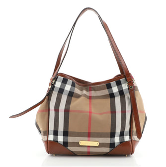 Burberry Canterbury Tote House Check Canvas Small