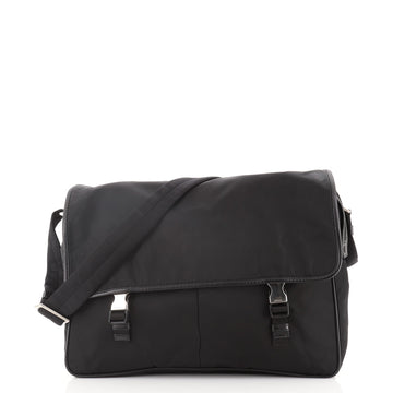 Prada Logo Messenger Bag Tessuto Medium