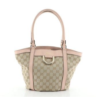 Gucci D Ring Bucket Tote GG Canvas Small