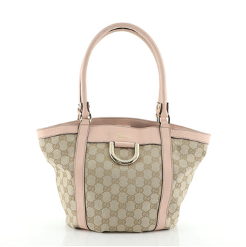 Gucci D Ring Bucket Tote GG Canvas Small