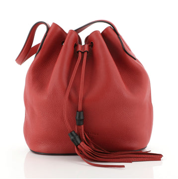 Gucci Lady Tassel Bucket Bag Leather