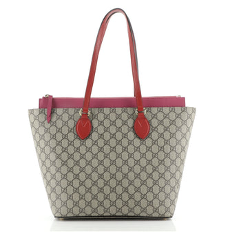 Gucci Linea A Zip Tote GG Coated Canvas Medium