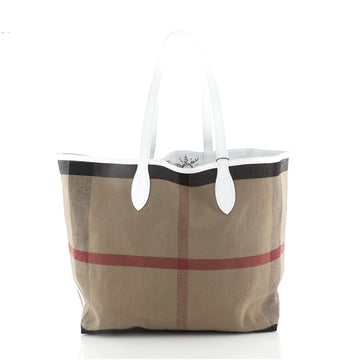 Burberry Doodle Reversible Tote Printed Canvas Large
