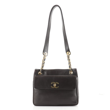 Chanel Vintage Front Pocket Tote Lambskin Small