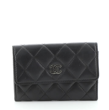 Chanel CC Flap Card Case Quilted Lambskin