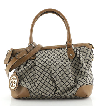 Gucci Sukey Top Handle Satchel Diamante Canvas Medium