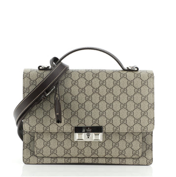 Gucci Padlock Briefcase GG Coated Canvas