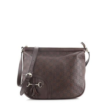 Gucci Horsebit Zip Messenger Guccissima Leather Medium