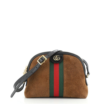 Gucci Ophidia Dome Shoulder Bag Suede Small