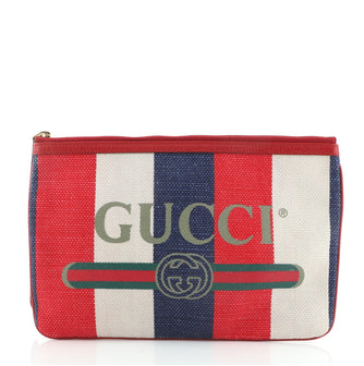 Gucci Linea Merida Pouch Printed Canvas Medium
