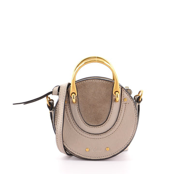 Chloe Pixie Crossbody Bag Leather with Suede Mini