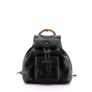 Gucci Vintage Bamboo Backpack Leather Mini