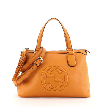 Gucci Soho Convertible Soft Top Handle Bag Leather