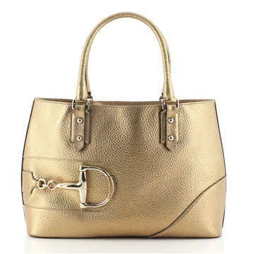 Gucci Web Hasler Tote Leather Medium