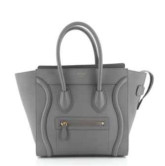Celine Luggage Bag Grainy Leather Micro