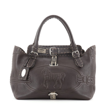 Fendi Selleria Villa Borghese Tote Leather Medium