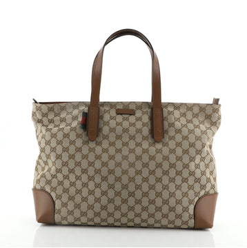 Gucci Original Zip Tote GG Canvas Large