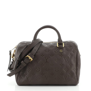 Louis Vuitton Speedy Bandouliere Bag Monogram Empreinte Leather 25