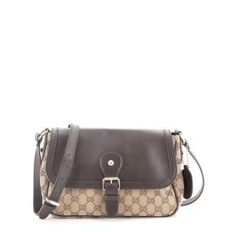 Gucci Sukey Shoulder Bag GG Canvas with Leather
