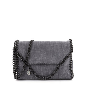 Stella McCartney Falabella Flap Shoulder Bag Denim Large