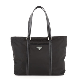 Prada Open Tote Tessuto with Saffiano Medium