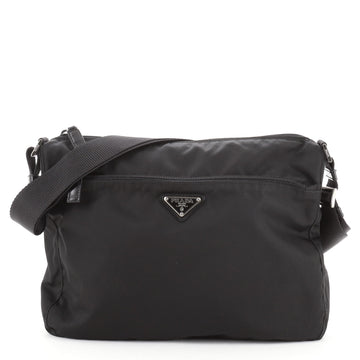Prada Zip Messenger Bag Tessuto Medium