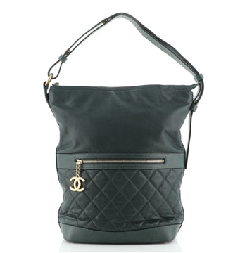 Chanel Casual Style Hobo Quilted Caviar Medium