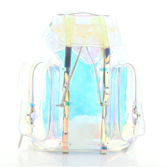 Louis Vuitton Christopher Backpack Limited Edition Monogram Prism PVC GM Clear 6583922