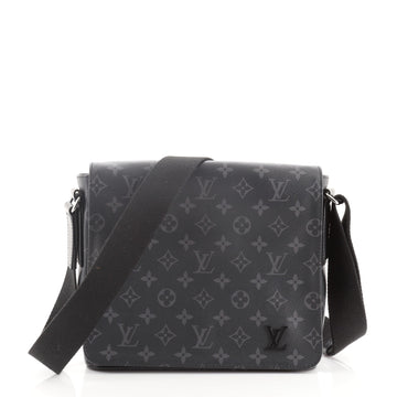 Louis Vuitton District Messenger Bag Monogram Eclipse Canvas PM