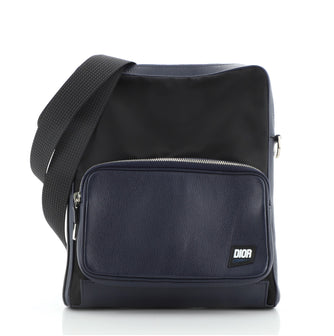 Christian Dior Homme Messenger Bag Canvas with Leather