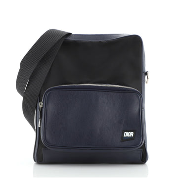 Christian Dior Homme Messenger Bag Canvas with Leather