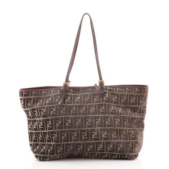 Fendi Belted Tote Zucca Velvet Large