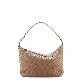 Bottega Veneta Zip Hobo Intrecciato Nappa Small