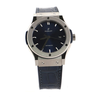 Hublot Classic Fusion Automatic Watch Titanium and Alligator with Rubber 42