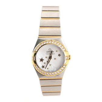 Constellation Orbis Star Quartz Watch Stainless Steel and Yellow Gold with Diamond Bezel and Mother-of-Pearl 24