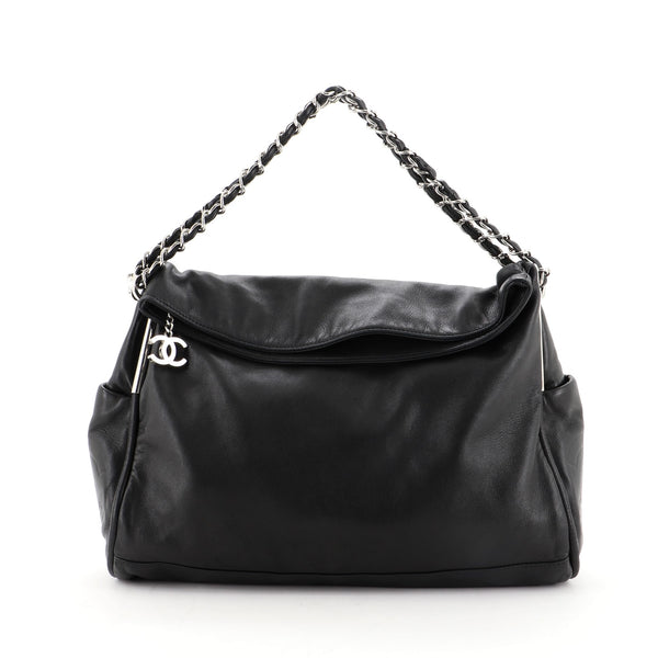 CHANEL Large Ultimate Soft Hobo Black Leather Bag