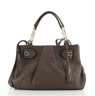 Salvatore Ferragamo W Chain Tote Leather Medium