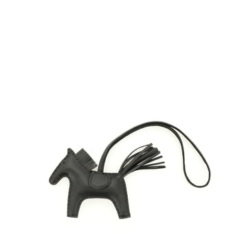 Hermes So Black GriGri Rodeo Bag Charm Leather PM