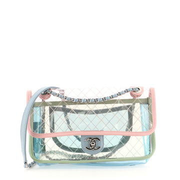 Chanel Coco Splash Flap Bag Quilted PVC With Lambskin Medium