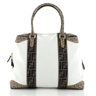 Fendi B. Mix Tote Zucca Coated Canvas and Nylon Large