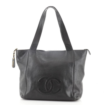 Chanel Vintage CC Zip Tote Caviar Small